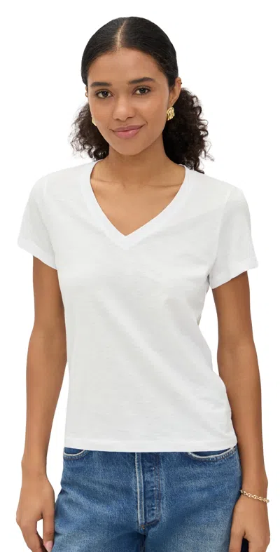 MADEWELL RELAXED V-NECK TEE WHITE