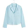 Madewell Resort Long Sleeve Ramie Shirt In Blue