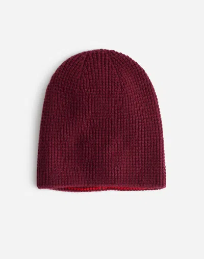Madewell Reversible Beanie In Bright Cherry