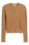Madewell Rib Cotton & Merino Wool Blend Cardigan In Neutral