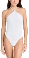 Madewell Swimsuit Womens 2xl Soft White Stretch Rib Cross Front One-piece Jdm318 In Soft White