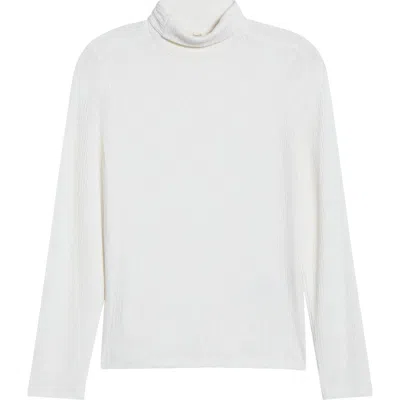 Madewell Rib Turtleneck Top In White