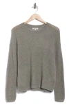 Madewell Ribbed Crewneck Sweater In Gray