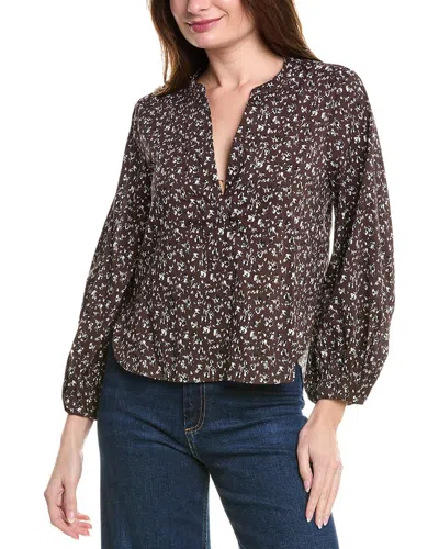 Madewell Romantic Sleevw Top In Brown