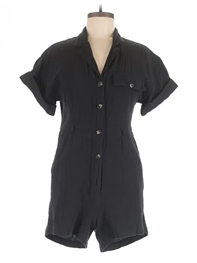 Pre-owned Madewell Romper In Black