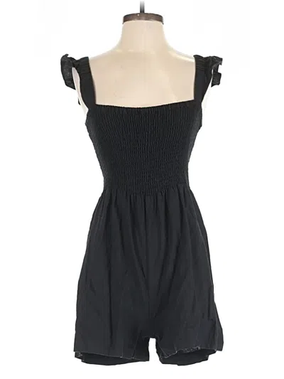 Pre-owned Madewell Romper In Black