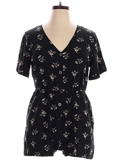 Pre-owned Madewell Romper In Black