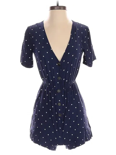 Pre-owned Madewell Romper In Blue