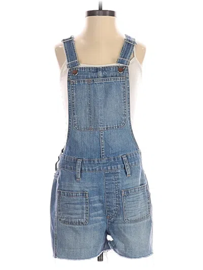 Pre-owned Madewell Romper In Blue