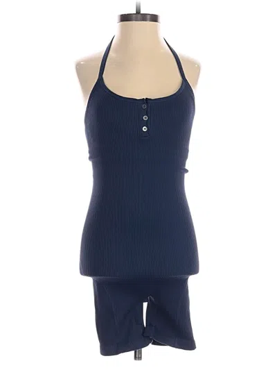 Pre-owned Madewell Romper In Blue