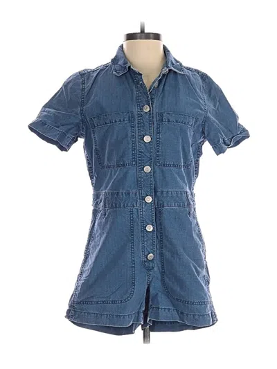 Pre-owned Madewell Romper In Blue
