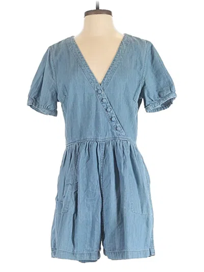 Pre-owned Madewell Romper In Blue