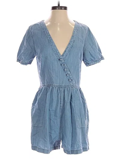 Pre-owned Madewell Romper In Blue