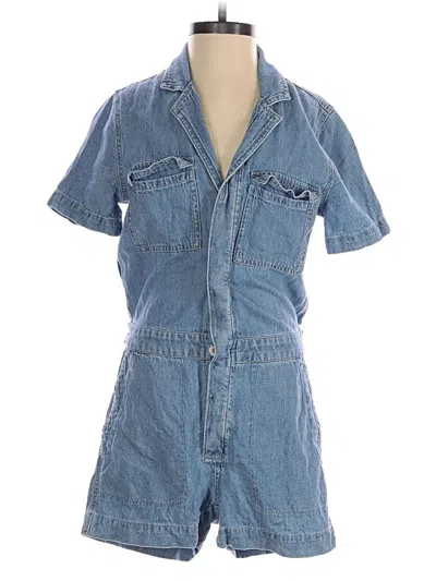 Pre-owned Madewell Romper In Blue