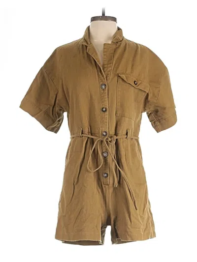 Pre-owned Madewell Romper In Brown