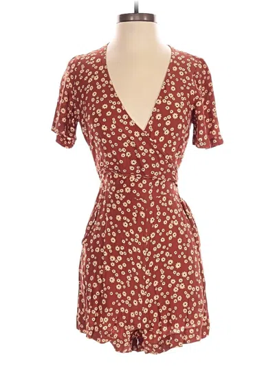 Pre-owned Madewell Romper In Brown