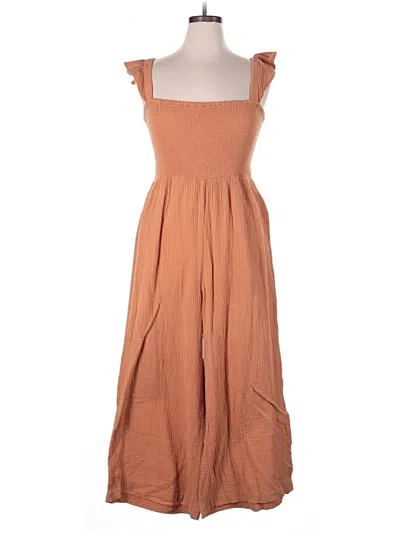 Pre-owned Madewell Romper In Brown