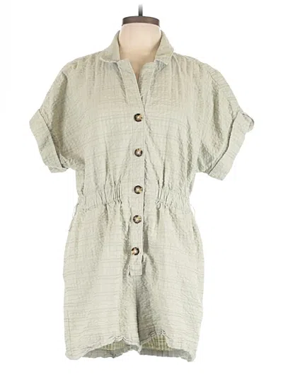 Pre-owned Madewell Romper In Green