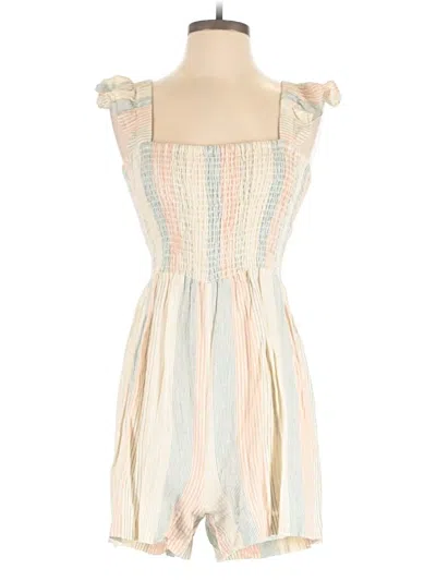 Pre-owned Madewell Romper In Ivory