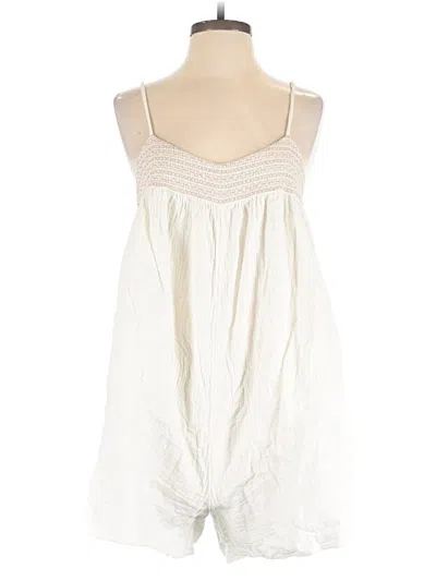Pre-owned Madewell Romper In Ivory
