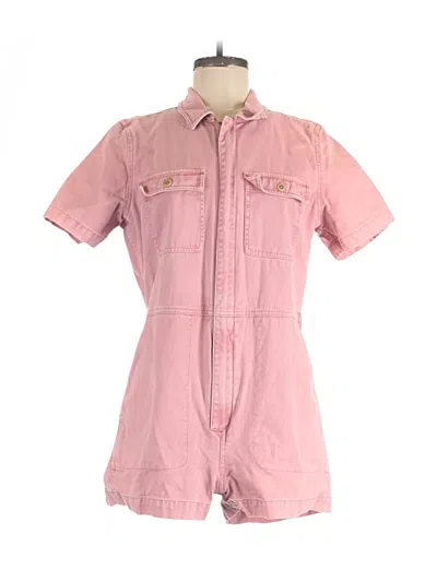 Pre-owned Madewell Romper In Pink