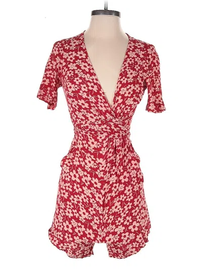Pre-owned Madewell Romper In Red