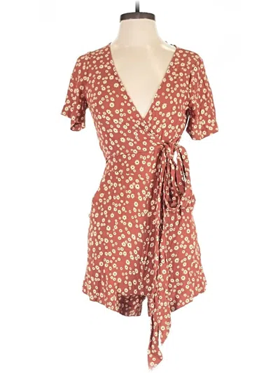 Pre-owned Madewell Romper In Red
