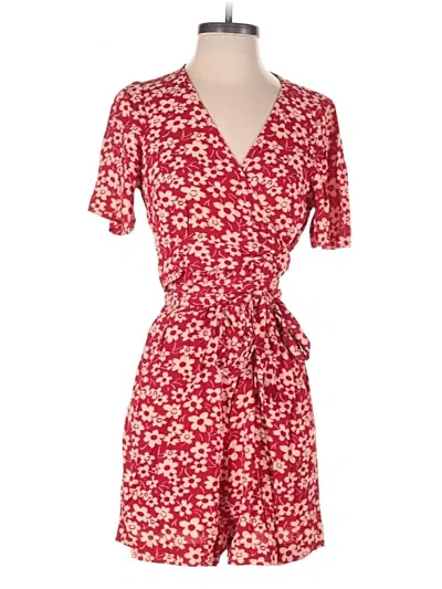Pre-owned Madewell Romper In Red