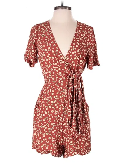 Pre-owned Madewell Romper In Red