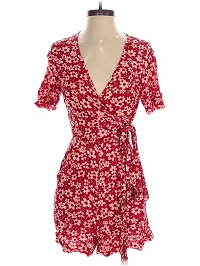 Pre-owned Madewell Romper In Red