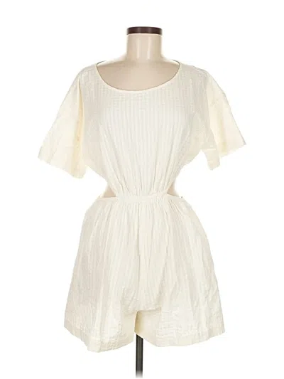 Pre-owned Madewell Romper In White