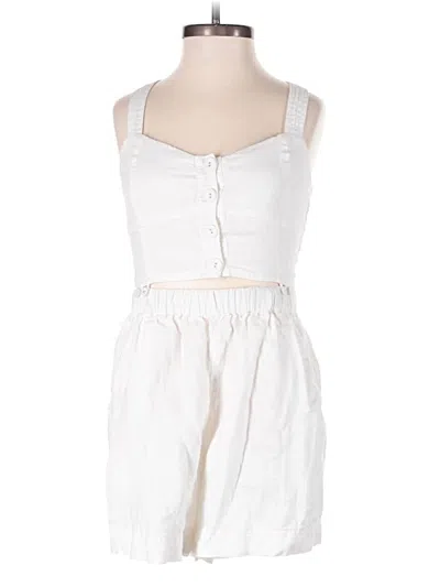 Pre-owned Madewell Romper In White