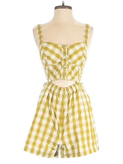 Madewell Romper In Yellow