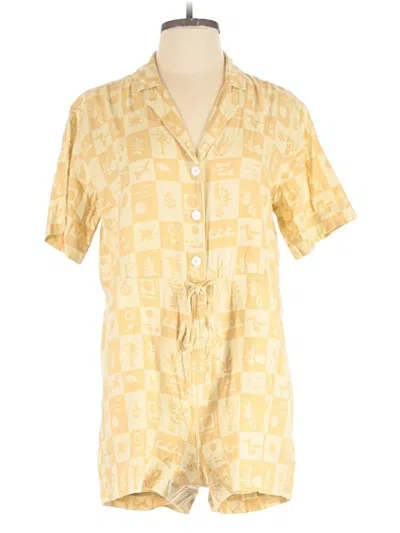 Madewell Romper In Yellow