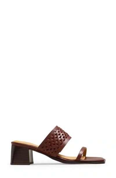 Madewell Roni Keira Block Heel Sandal In Apple Butter