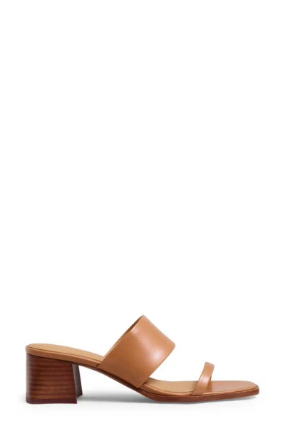 Madewell Roni Keira Block Heel Sandal In Desert Camel