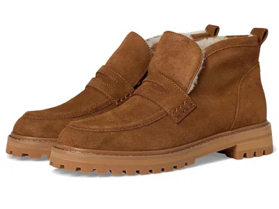 Madewell Rory Lug Loafer Bootie - Suede Shearling