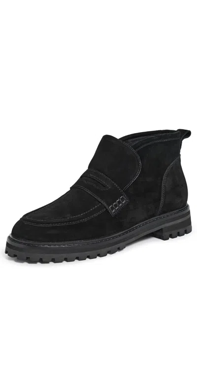 Madewell Rory Lug Loafer Booties True Black