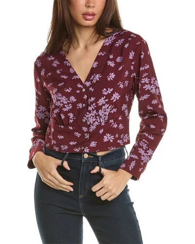 Madewell Rosalind Top In Red