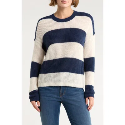 Madewell Rosario Stripe Sweater In Blue