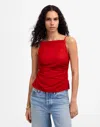 Madewell Ruched Squareneck Tank