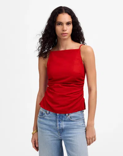 Madewell Ruched Squareneck Tank