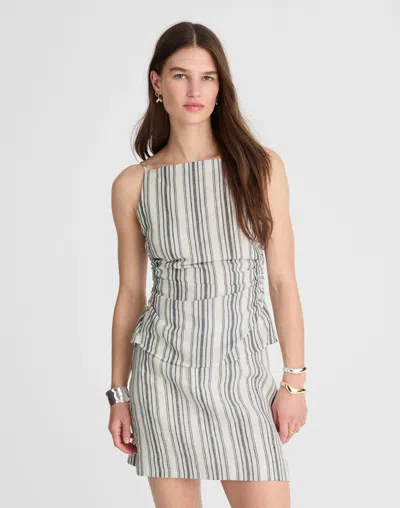 Madewell Ruched Squareneck Tank In White