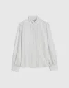 Madewell Ruffled Button-up Top In White
