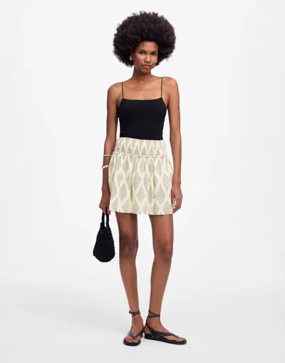 Madewell Ruffled Mini Skirt In White