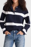 Madewell Rugby Polo Shirt In Blue