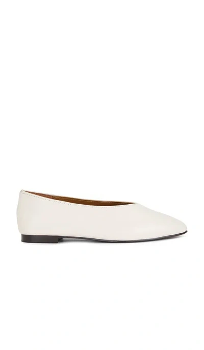 Madewell The Mylie Ballet Flat In White