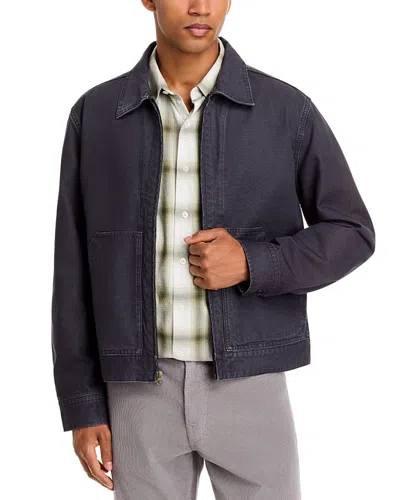 Madewell Saitex Canvas Cotton Work Jacket In Blue