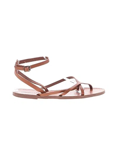Pre-owned Madewell Sandals In Brown