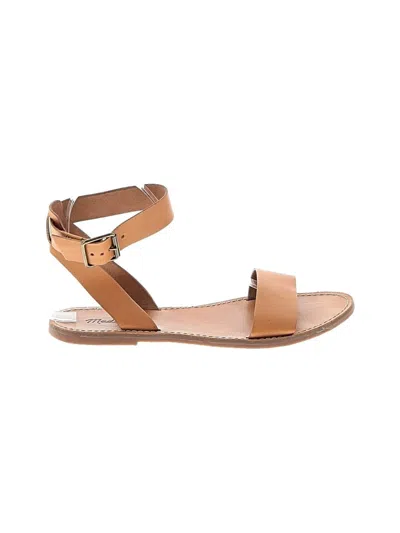 Pre-owned Madewell Sandals In Brown
